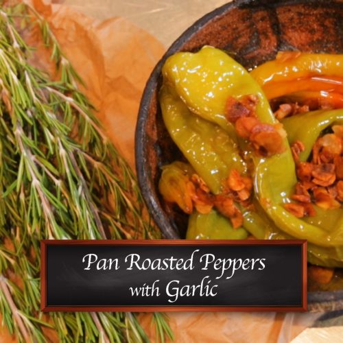 Pan Roasted Peppers with Garlic Recipe.tv