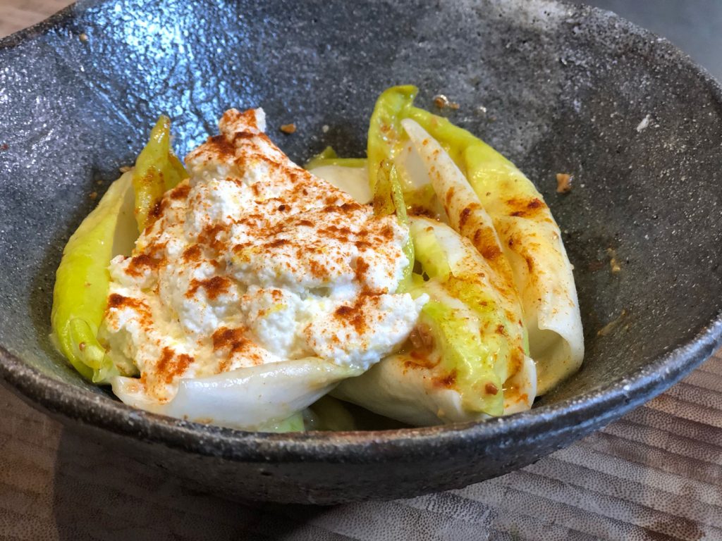 Endive With Fresh Ricotta and Roasted Yeast Dressing - Recipe.tv